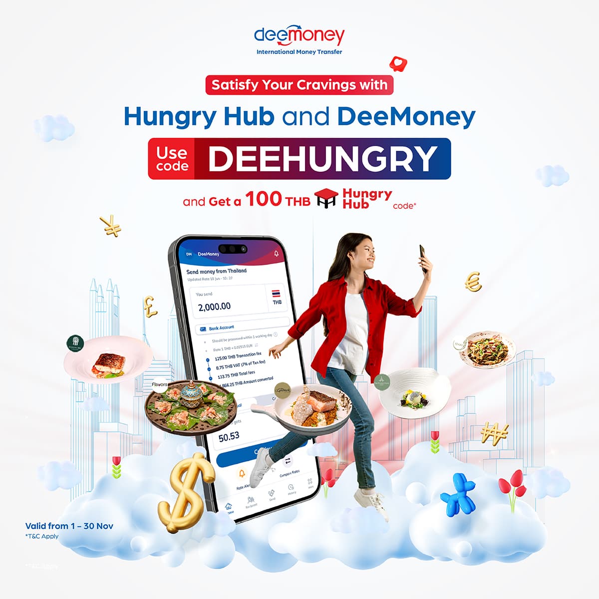 Satisfy your Hungry Hub cravings with DeeMoney